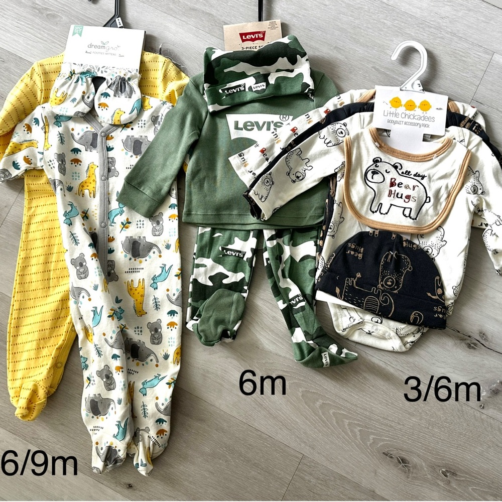 Baby boy clothes bundle of 7 outfits